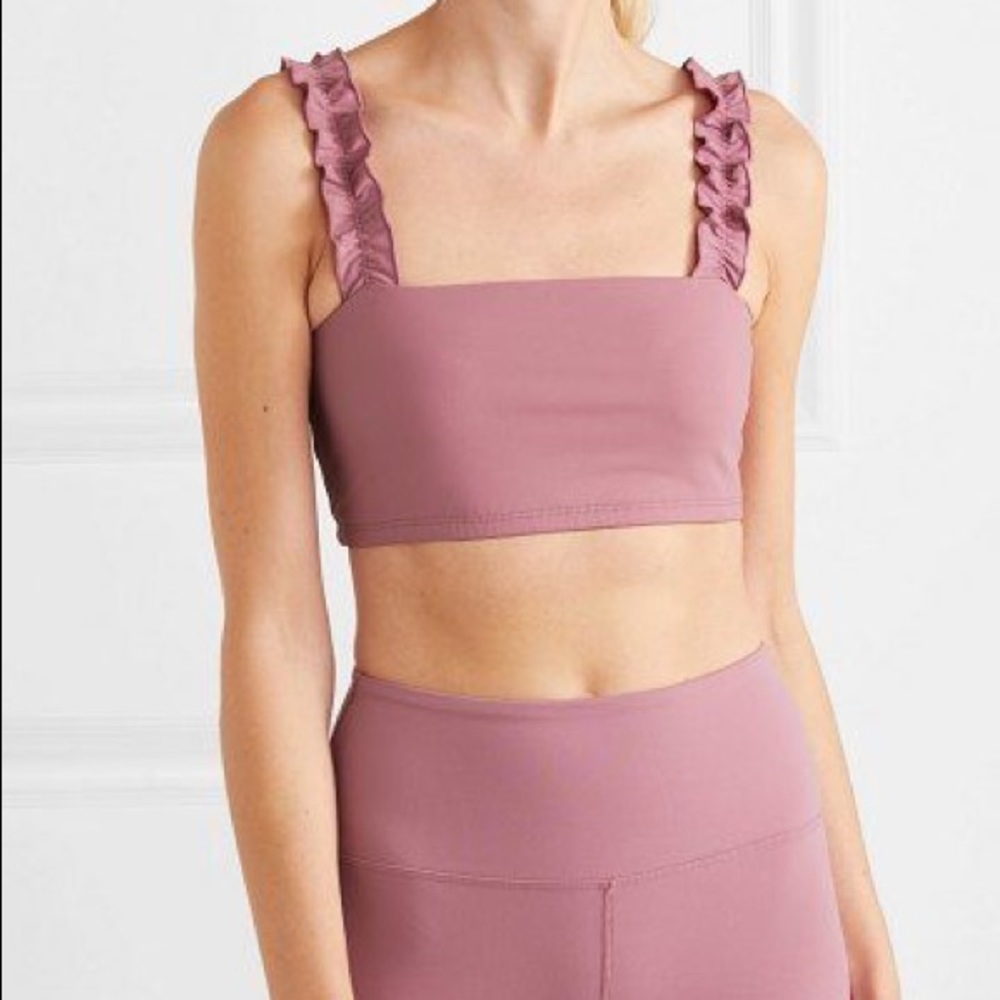 Year of Ours Samba Ruffled Rose Bra